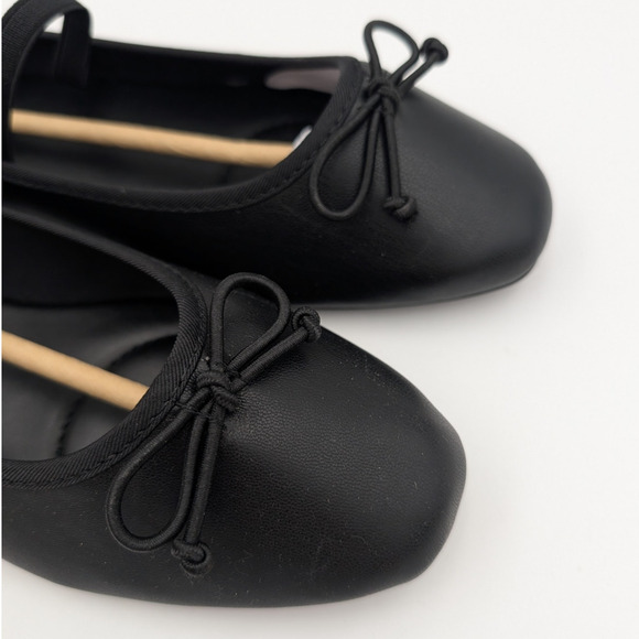 Reaction Kenneth Cole Copy Tap Ballet Flat Women's Black Size US9.5 EU40.5 - Picture 11 of 12